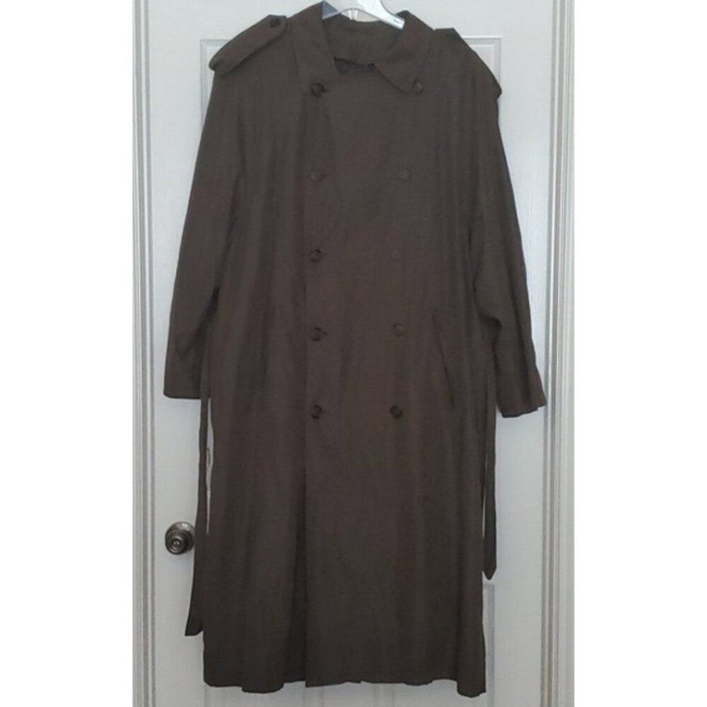 London Fog Double Breasted Trench Coat 42R
